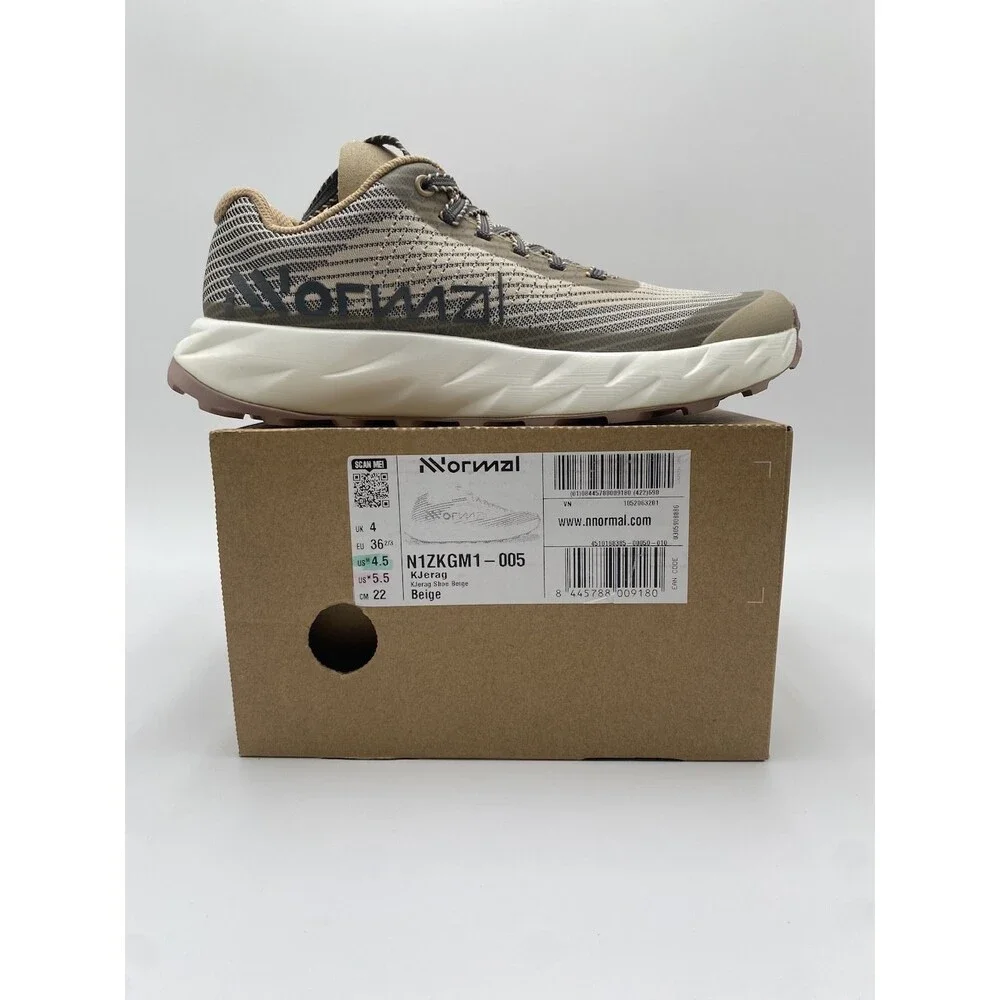 NNormal KJERAG N1ZKGM1-005 Unisex' NEW Trail Shoe Beige US Size M4.5/W5.5